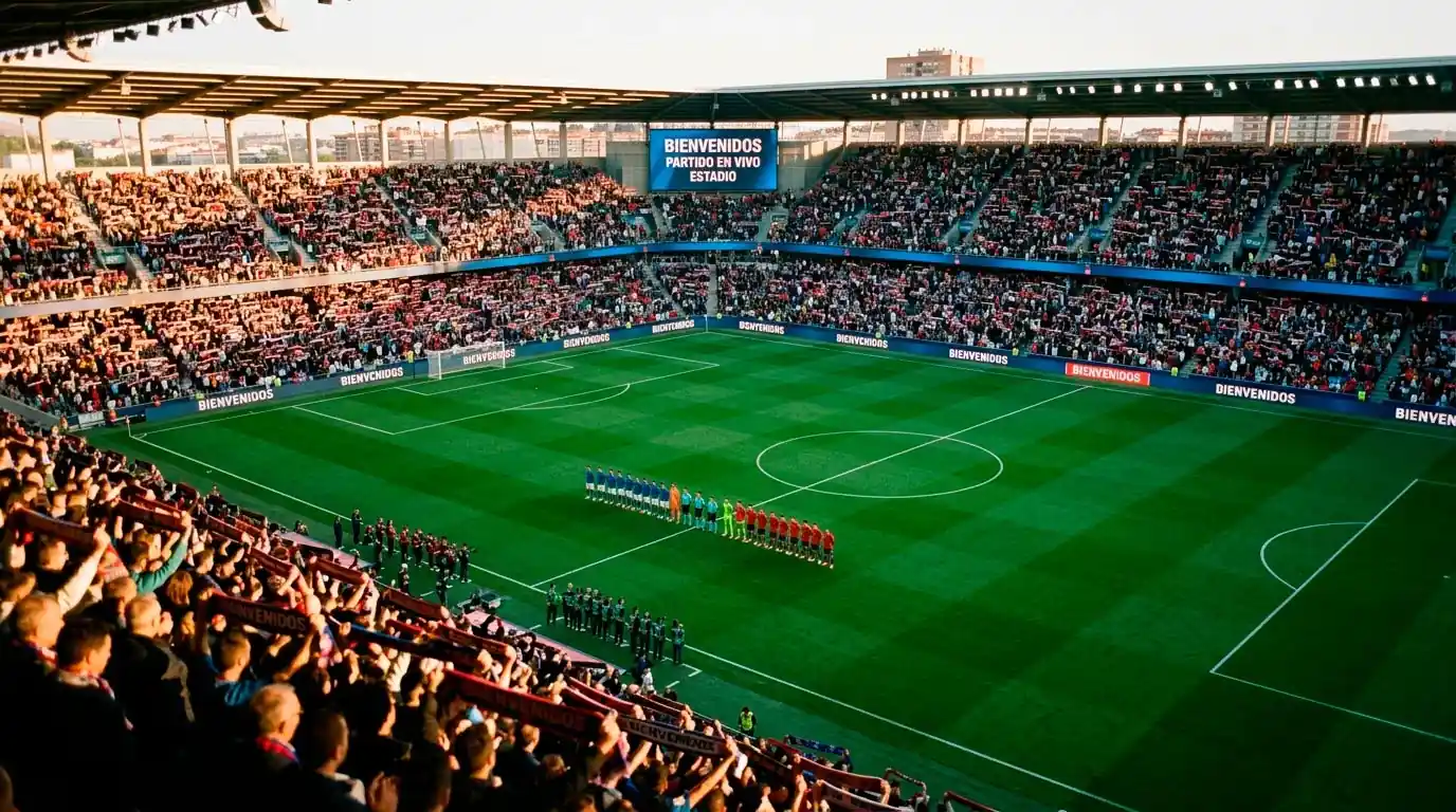 Estadio de fútbol portugués con aficionados durante una jornada de Primeira Liga